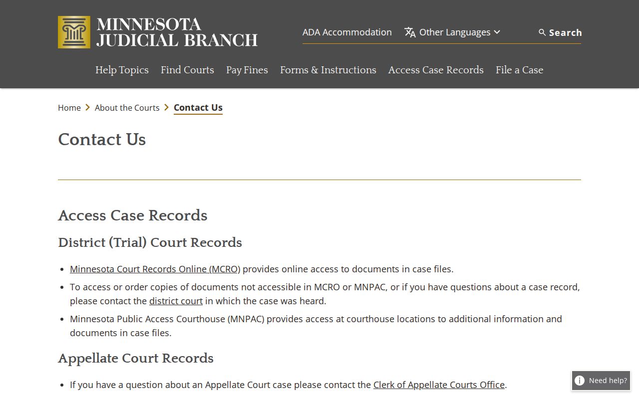 Waseca County court records official court contact information