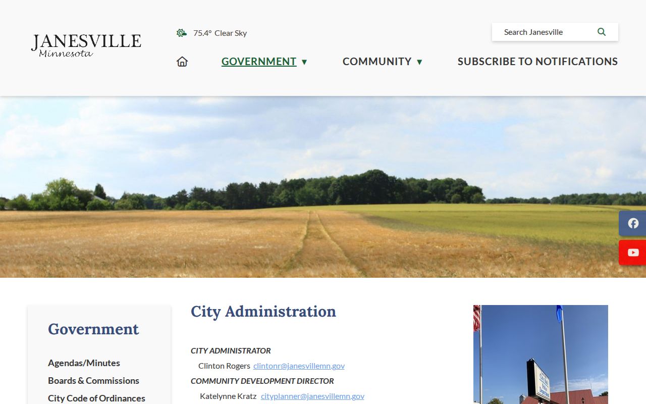 Janesville court docket city administration record source