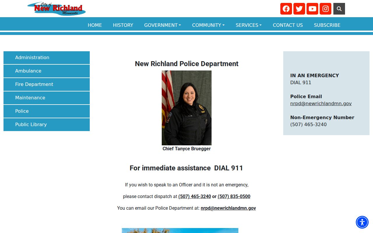 New Richland court docket police records route