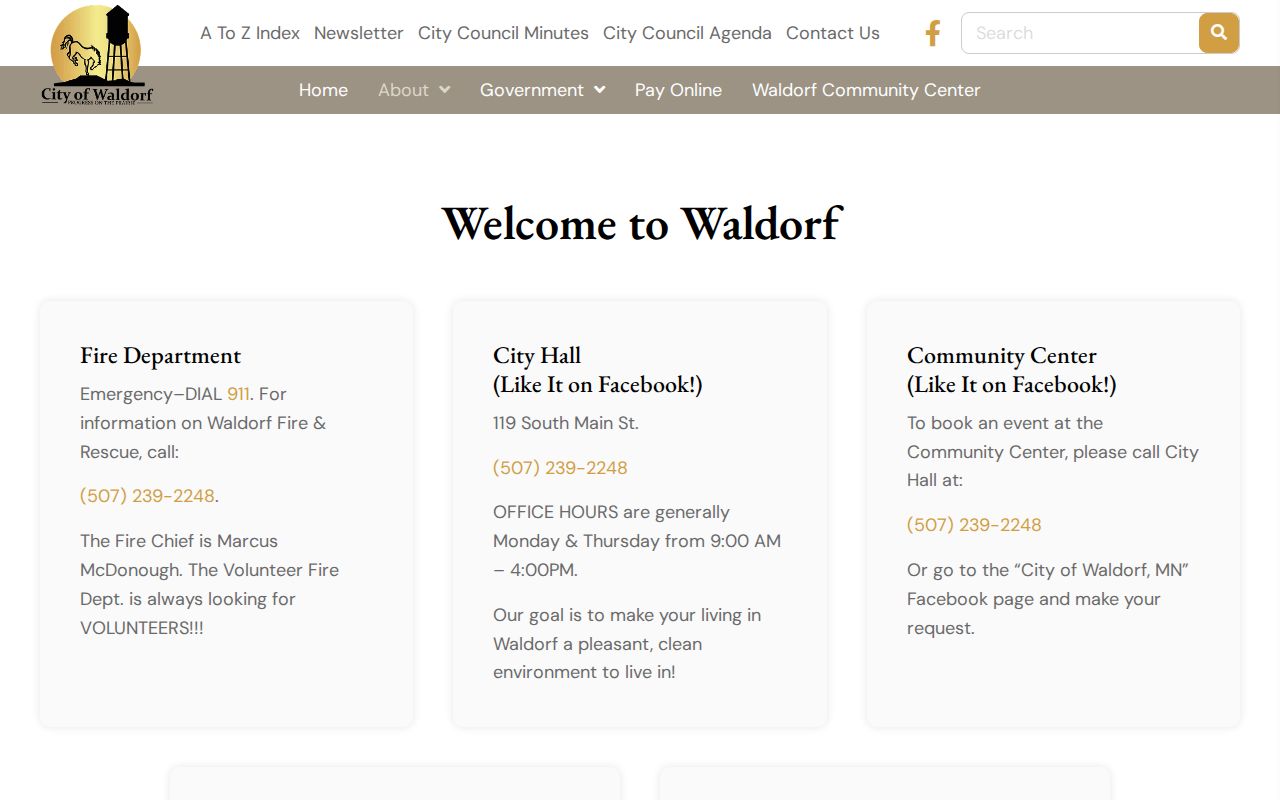 Waldorf court docket city hall community source