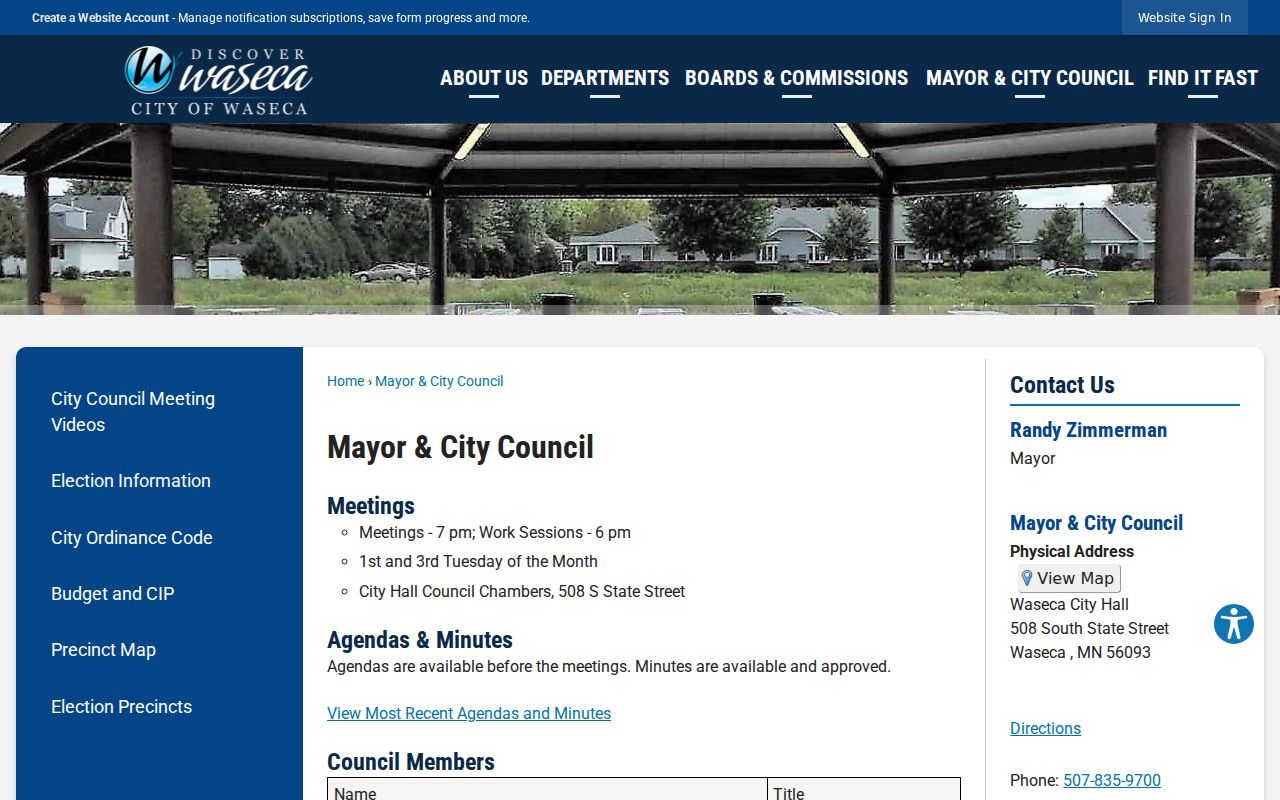 Waseca court docket city council calendar distinction